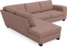 Friday - 2,5-sits soffa med divan vänster - Rosa