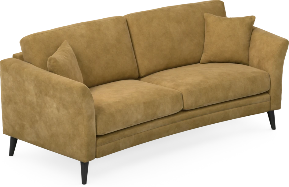 Eden - 2,5-sits soffa svängd - Gul