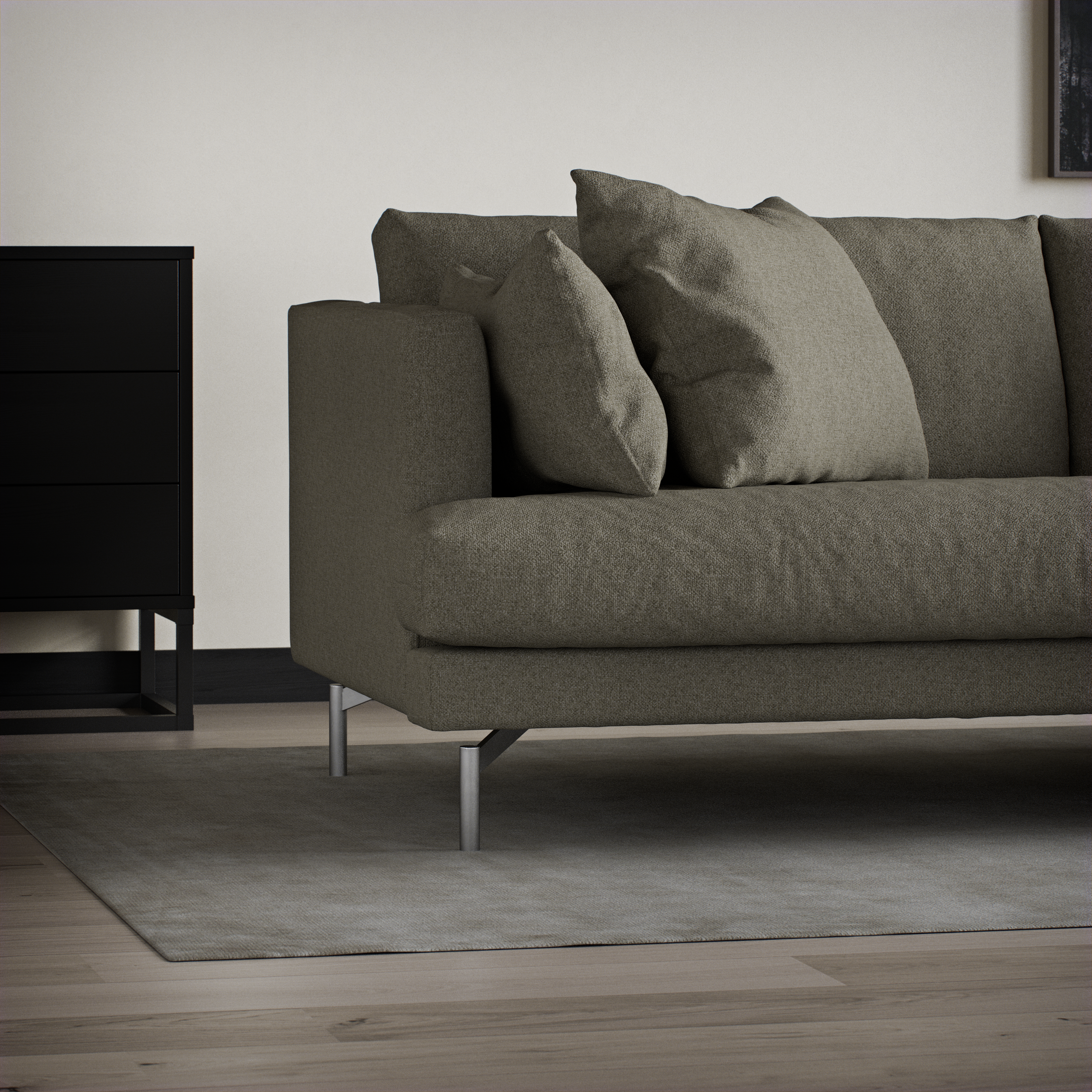 Harper - 3-sits soffa, hel dyna - inspiration