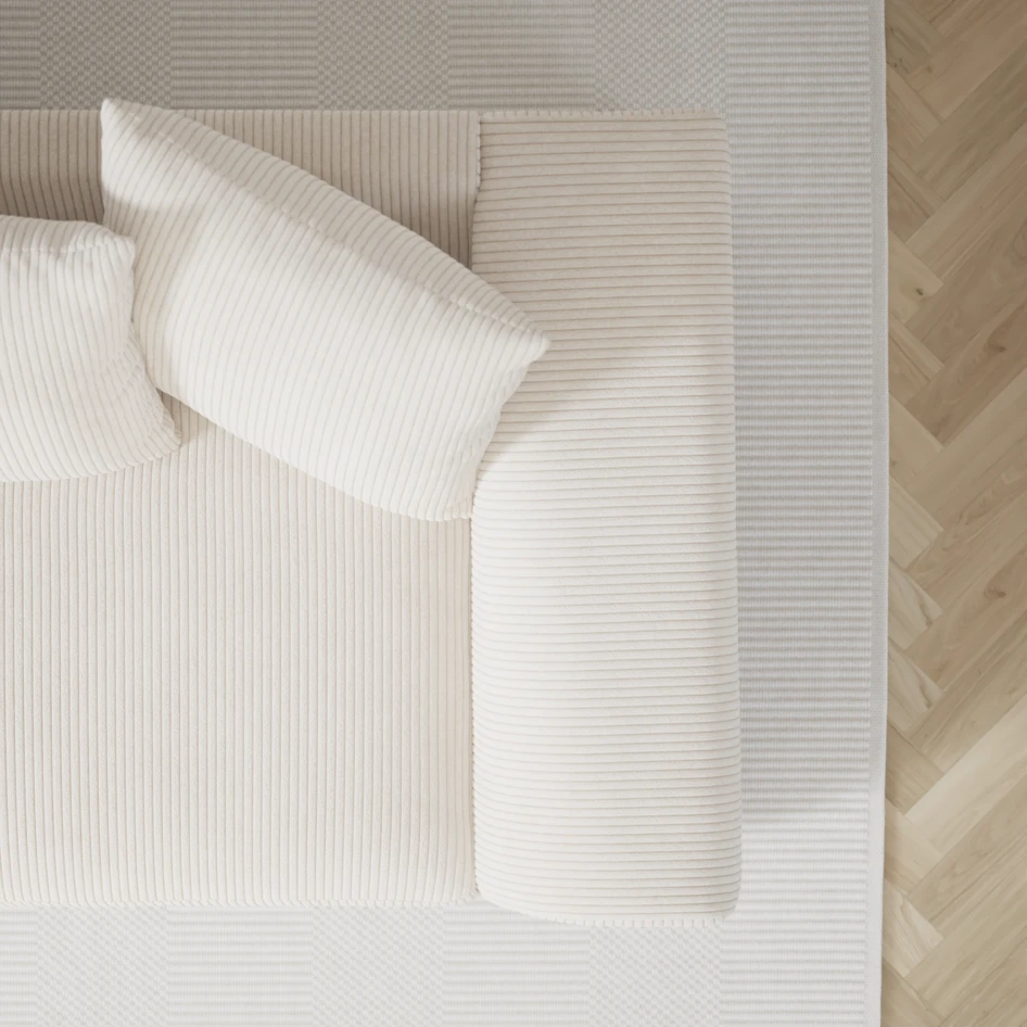 Town - 3-sits soffa med divan höger och schäslong vänster - Vit
