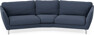 Madison - 3-sits soffa svängd, 90 cm - Blå