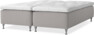 Delux Dream - Ramsäng, dubbelsäng med bäddmadrass - Grå