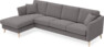 Eden - 3-sits soffa med schäslong - Grå