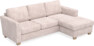 Friday - 3-sits soffa med schäslong höger - Rosa