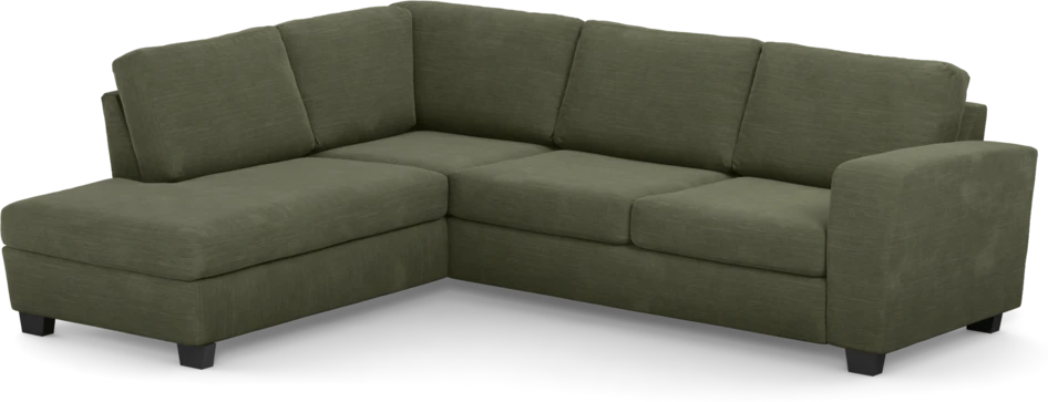 Friday - 2,5-sits soffa med divan vänster - Grön