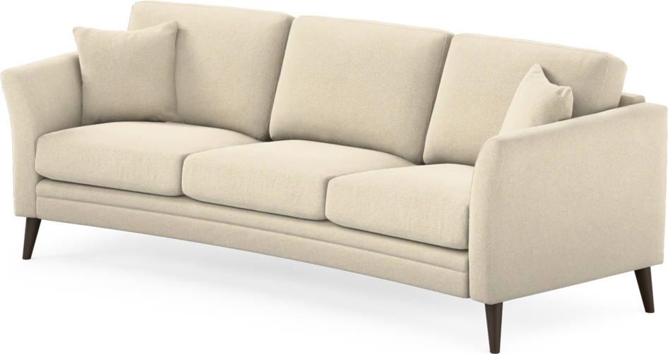 Eden - 3-sits soffa svängd - Beige