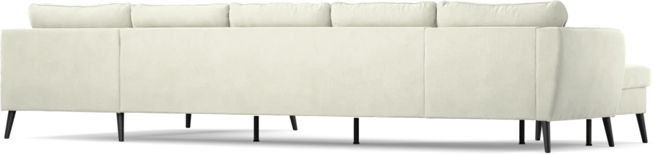 County - 4-sits soffa med schäslong vänster och divan höger - Vit