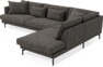 Harper - 3-sits soffa med divan höger - Grå