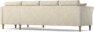 Eden - 3-sits soffa med schäslong - Beige