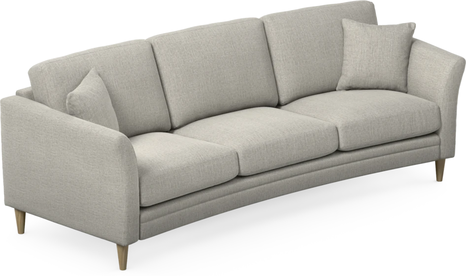 Eden - 3-sits soffa svängd - Grå
