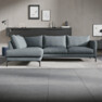 Impression Delux - 3-sits soffa med divan vänster - Blå