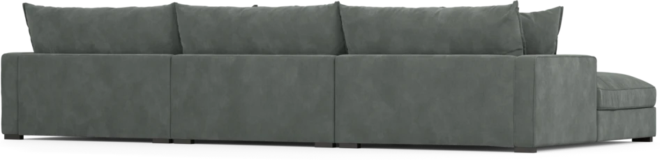 Rossi - 4-sits soffa med schäslong XL vänster - Grå