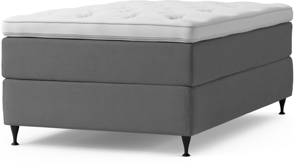 Delux Exclusive - Kontinentalsäng, enkelsäng 120 cm med bäddmadrass och sängben