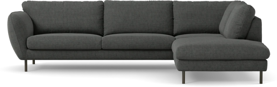 Madison - 3-sits soffa med divan höger - Grå
