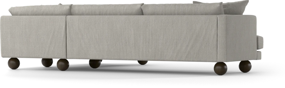 Harper - 3-sits soffa med divan höger - Grå