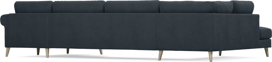Bridge - 3-sits soffa med divan vänster och schäslong höger - Blå