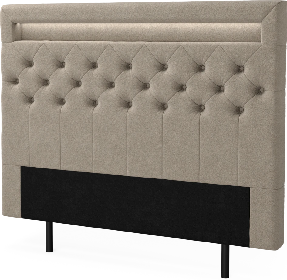 New York led - Sänggavel, 90-210 cm - Beige