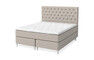 Dream Delux - Kontinentalsäng, dubbelsäng med bäddmadrass Sleep Delux vit - Beige