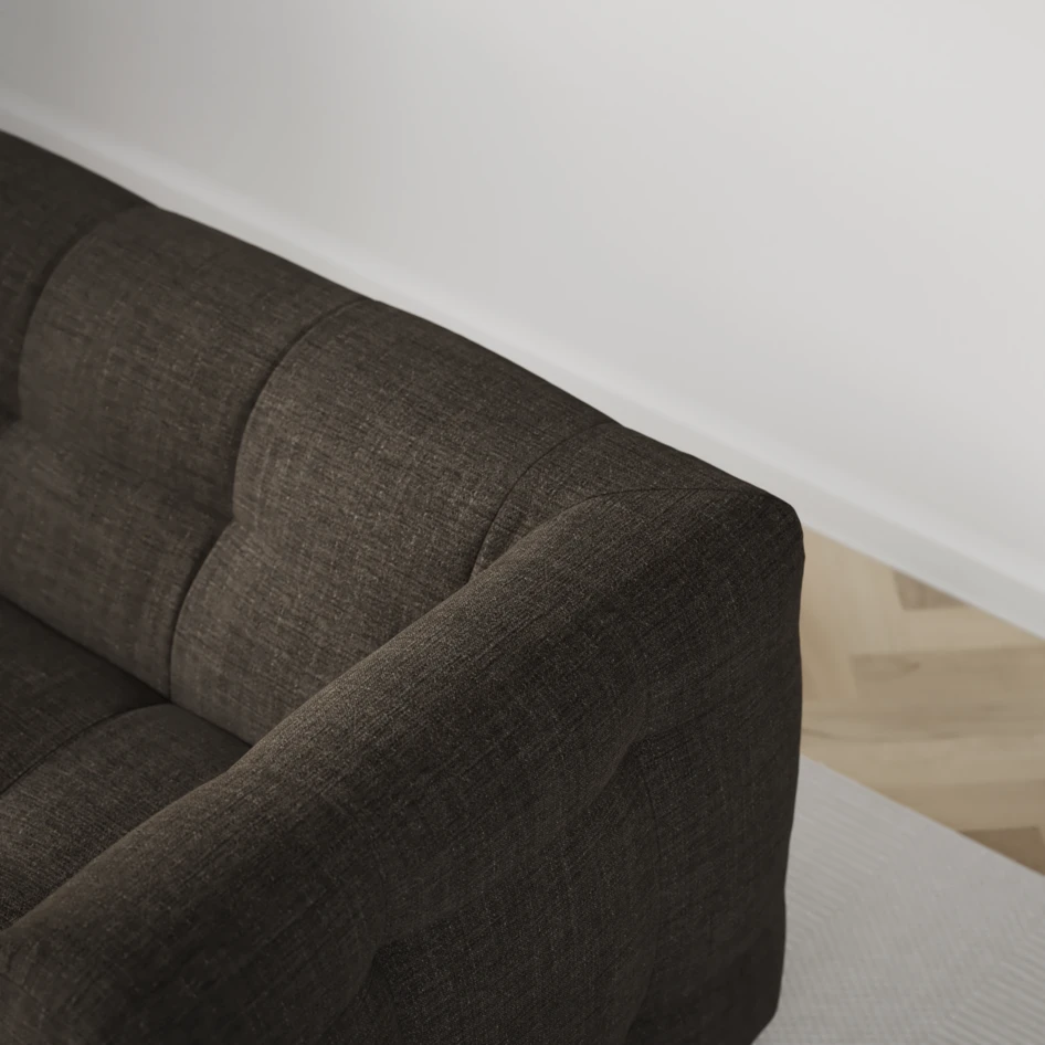 Bella - 3-sits soffa - Brun
