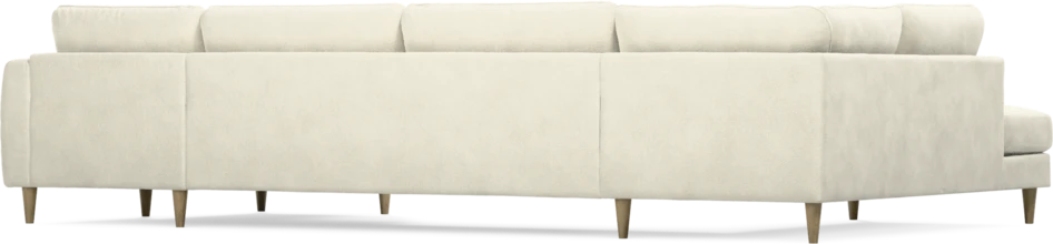 Bridge - 3-sits soffa med divan vänster och schäslong höger - Vit