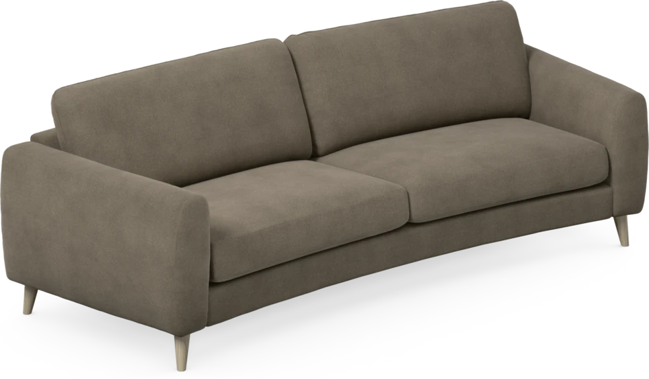 Bridge - 3-sits soffa svängd - Beige