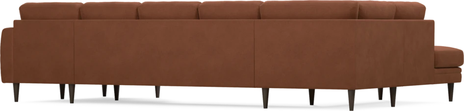 Eden - 3-sits soffa med divan vänster och schäslong höger - Orange