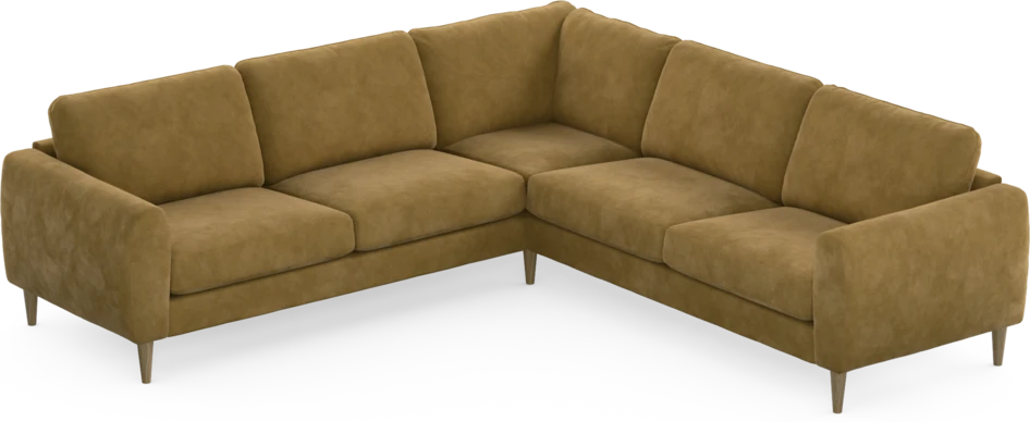 Bridge - Hörnsoffa, 2+2-sits - Gul