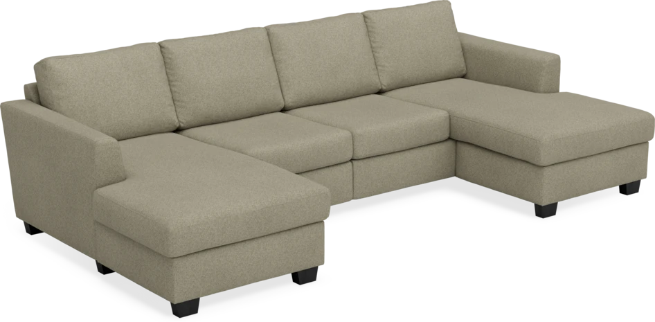Friday - 2-sits soffa med två schäslonger - Beige