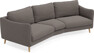 Madison - 3-sits soffa svängd, 90 cm - Brun