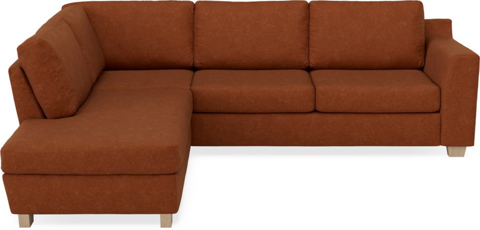 Friday - 2,5-sits soffa med divan vänster - Orange