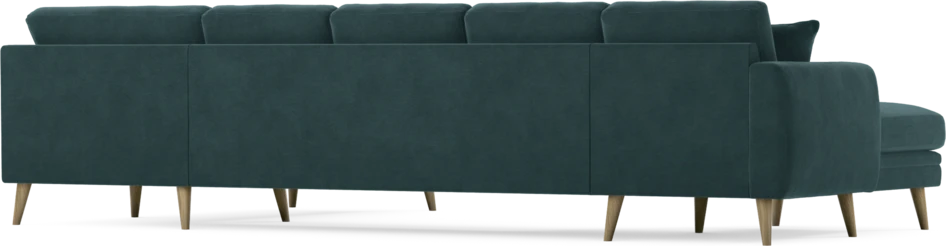 Eden - 3-sits soffa med schäslong vänster och divan höger - Blå