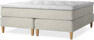 Delux Exclusive - Kontinentalsäng, dubbelsäng med bäddmadrass - Beige