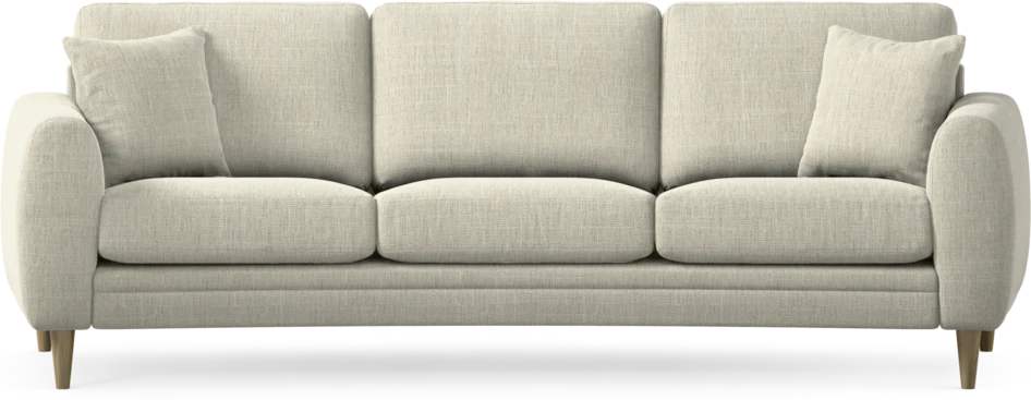 Eden - 3-sits soffa svängd - Beige