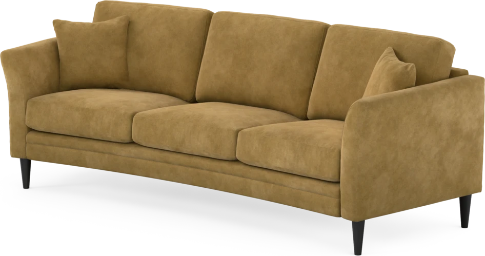 Eden - 3-sits soffa svängd - Gul