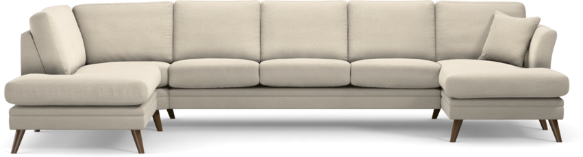 Eden - 3-sits soffa med divan vänster och schäslong höger - Beige