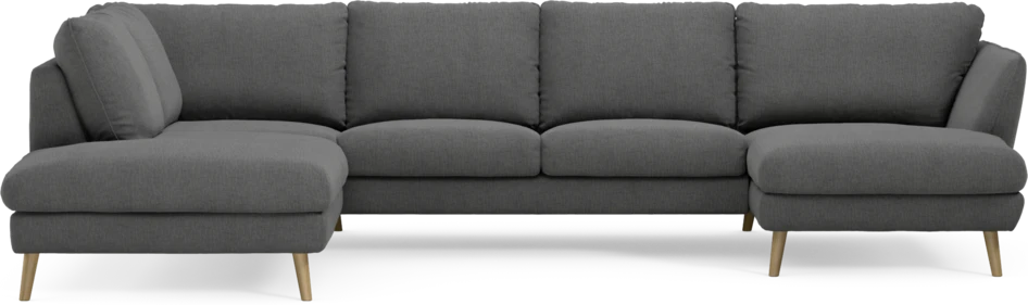 Madison - 2-sits soffa med divan vänster och schäslong höger - Grå