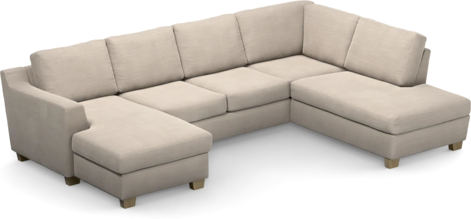 Friday - 3-sits soffa med schäslong vänster och divan höger - Beige