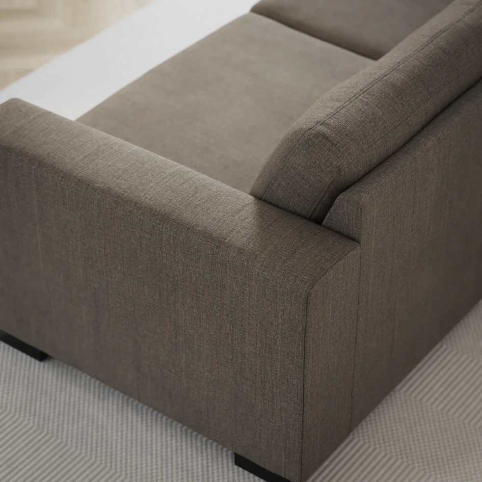 Nevada - 3-sits soffa - Brun