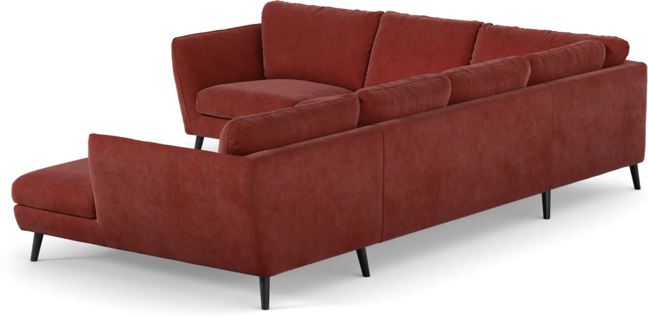 Madison Lux - Hörnsoffa med schäslong höger - Rosa