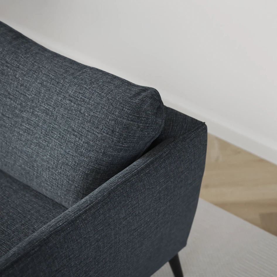 County - 4-sits soffa med divan vänster och schäslong höger - Blå