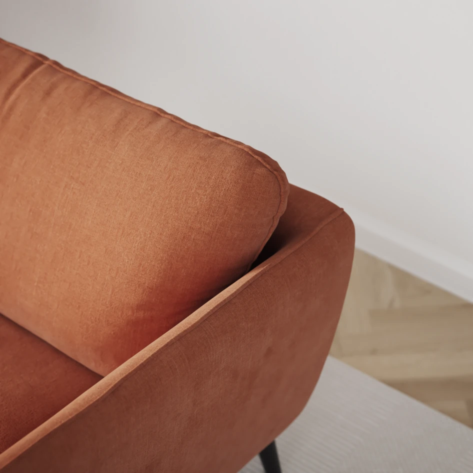 Madison - Hörnsoffa med schäslong vänster - Orange
