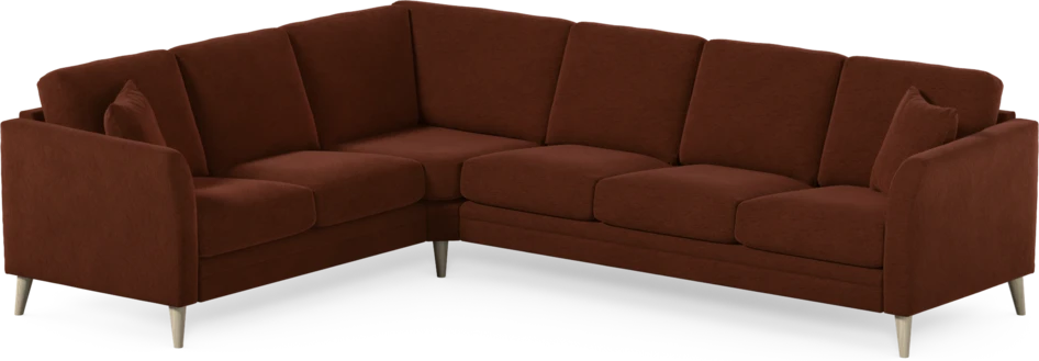 Eden - Hörnsoffa, 2+3-sits - Orange