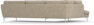 Madison - 3-sits soffa med divan vänster - Beige