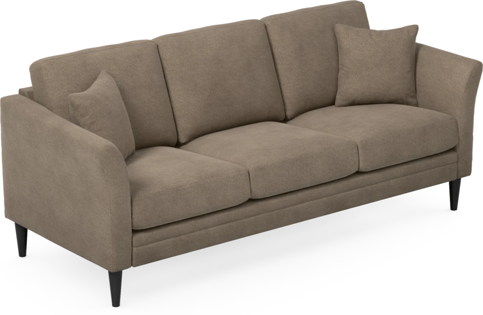 Eden - 3-sits soffa - Brun