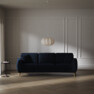 Eden - 3-sits soffa svängd - Blå