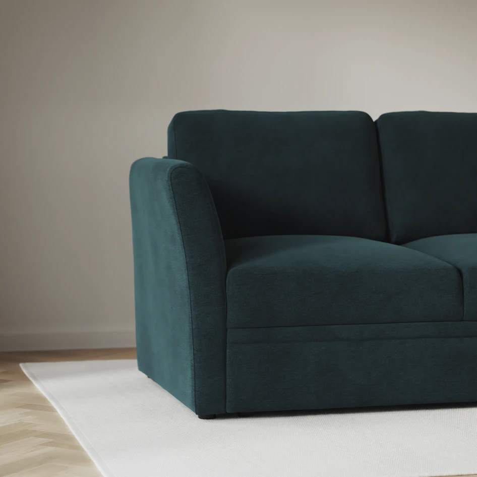 Öland - Bäddsoffa 3-sits, längsbäddad - Blå