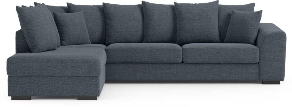 Town - 3-sits soffa med divan vänster - Blå