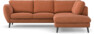 Madison Lux - 2-sits soffa med divan höger - Orange