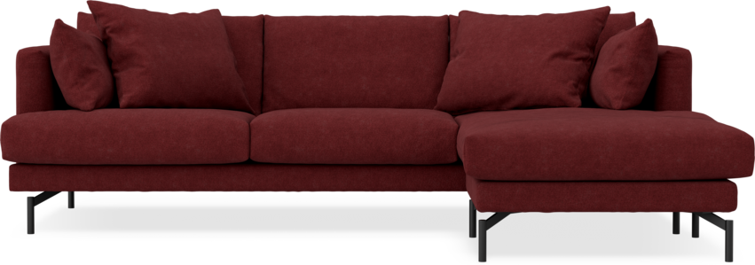 Harper - 4-sits med schäslong höger - Rosa