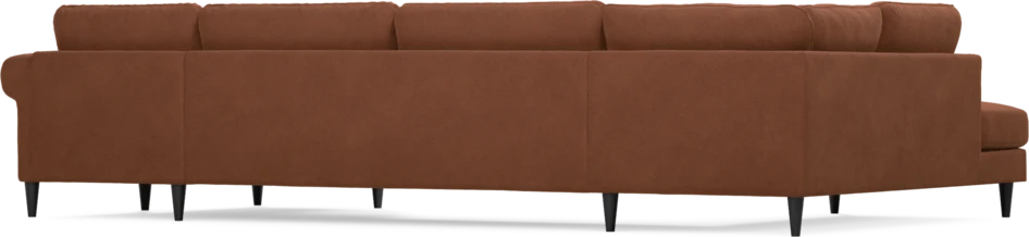Bridge - 3-sits soffa med divan vänster och schäslong höger - Orange